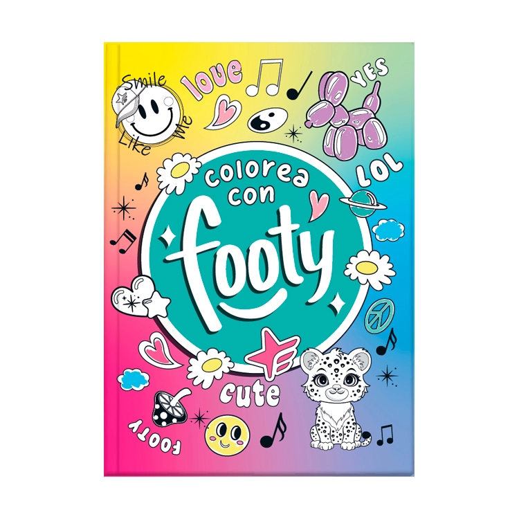 Libro para Colorear Inkdrop Footy Girls Art.566274